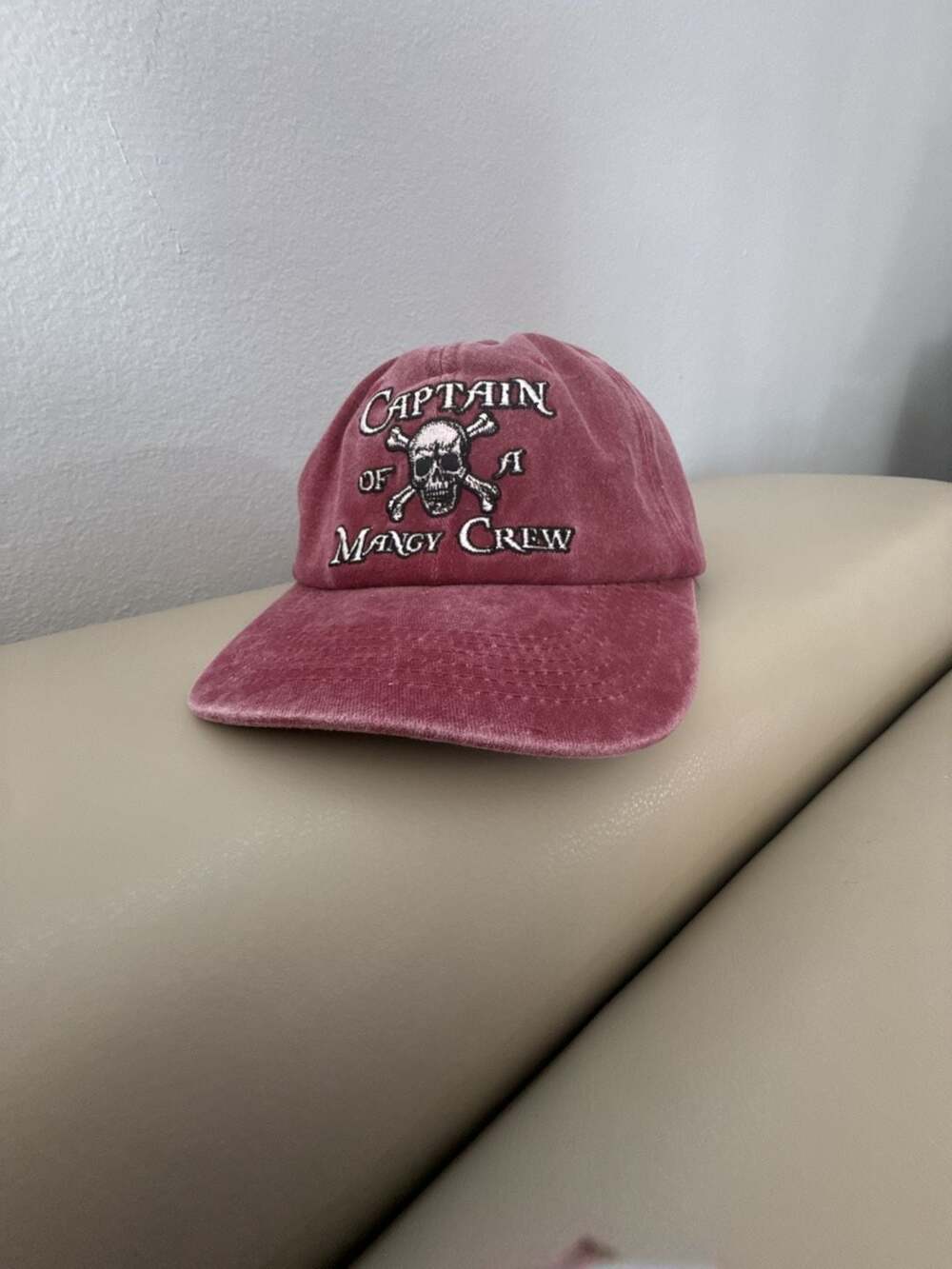 Joe Blow Captain Of A Mangy Crew Embroidered Hat Maroon